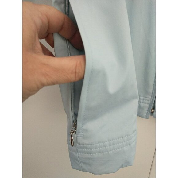 Nike Golf Women's Clima Fit Jacket Windbreaker Ice Blue Zip Pockets - L (12-14) - Picture 4 of 10